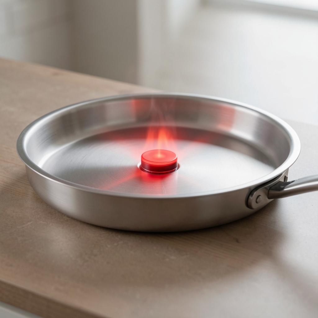 Tefal Expertise 28 cm yapışmaz tava, titanyum kaplama, kırmızı termal nokta